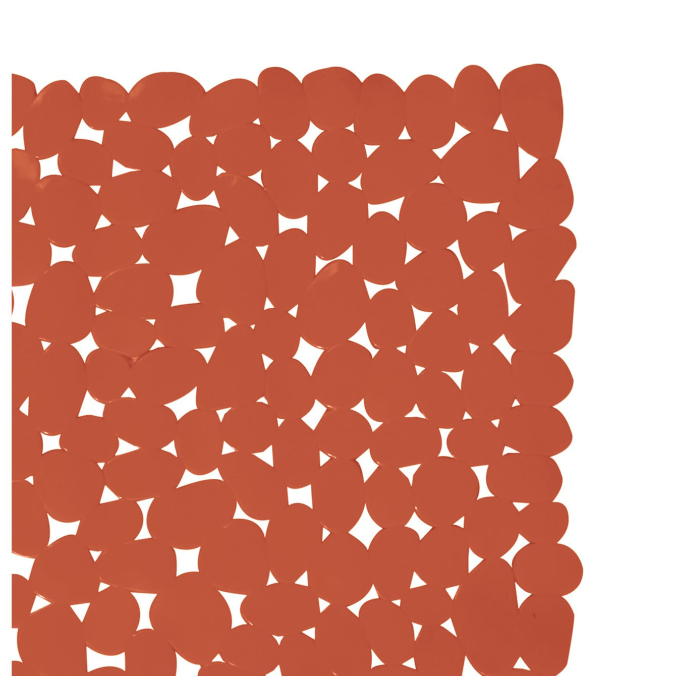 MSV Douche|bad anti-slip mat badkamer - pvc - terracotta - 53 x 53 cm