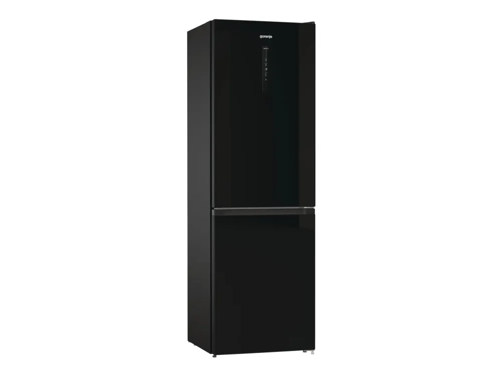 Gorenje NRK6192ABK4 - Køleskab/fryser - bund-fryser - bredde: 60 cm - dybde: 59.2 cm - højde: 185 cm - 300 liter - Klasse E - sort