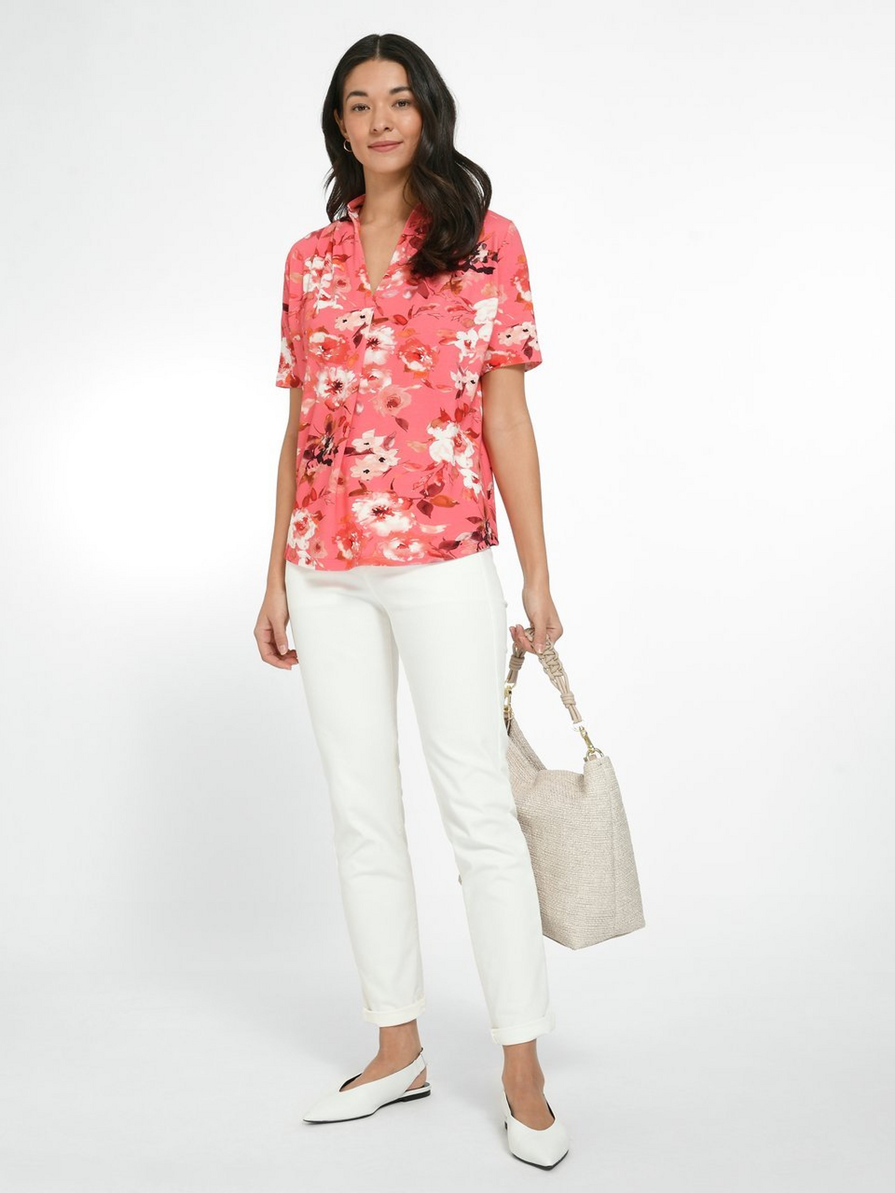 Jersey-Bluse