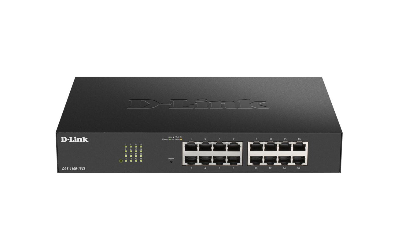Switch DGS-1100-16 V2 16 Port<br>Einfach. Unkompliziert. Smart.