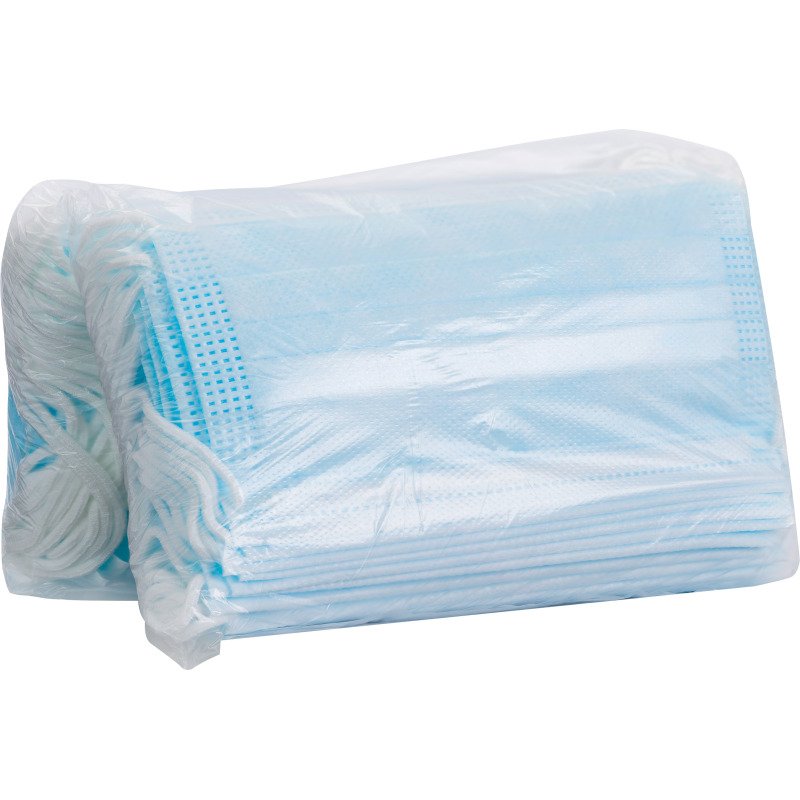 Masque chirurgical 3 plis - Type IIR, bleu