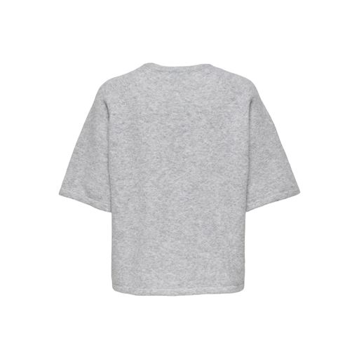 ONLY Ella Kortærmet Striktrøje, Light Grey Melange, M