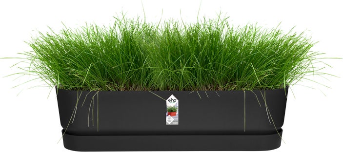 Elho plantenbak Greenville zwart 69 x 19,5 x 18,5 cm