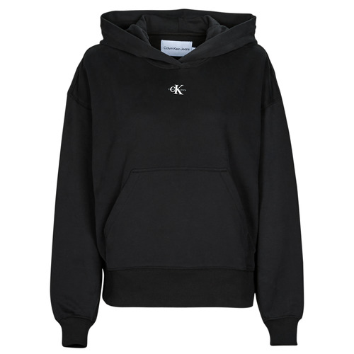Calvin Klein Jeans - MICRO MONOLOGO HOODIE - Noir