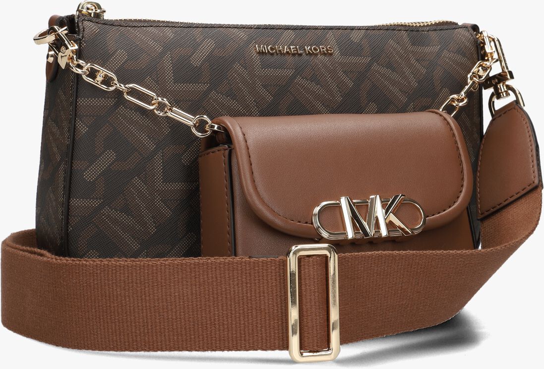 MICHAEL KORS cognac michael kors schoudertas lg mf crossbody