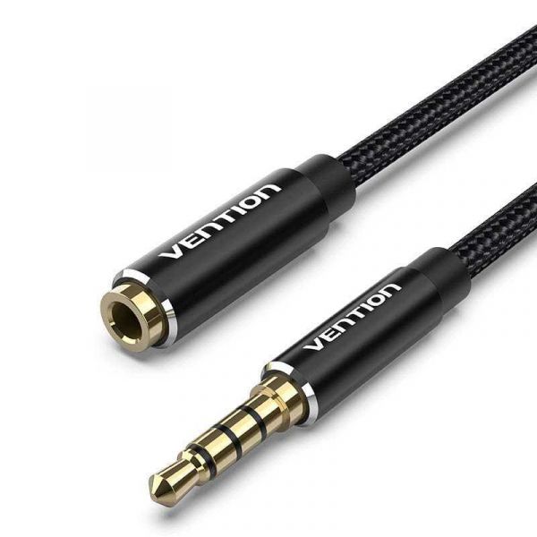 Vention BHCBG Cabo de Áudio 1,5m 3.5mm Trrs Preto