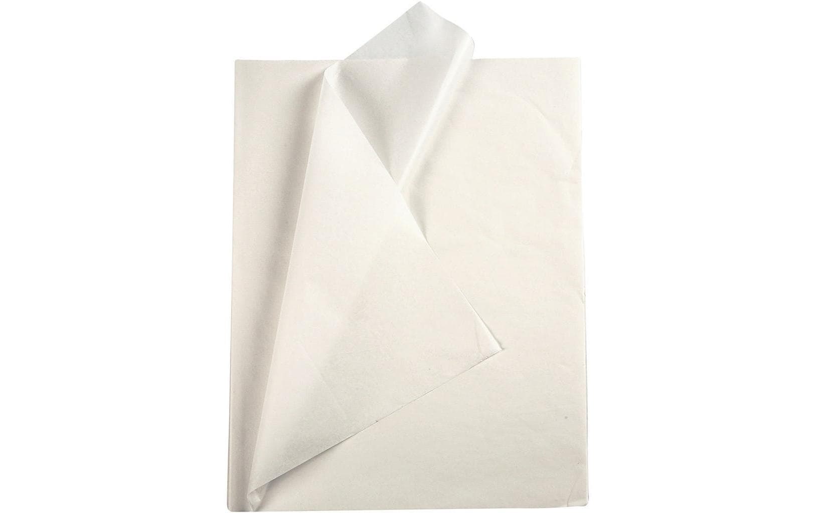 Seidenpapier 50 x 70 cm, 25 Blatt, WeissSeidenpapier 25 Blatt