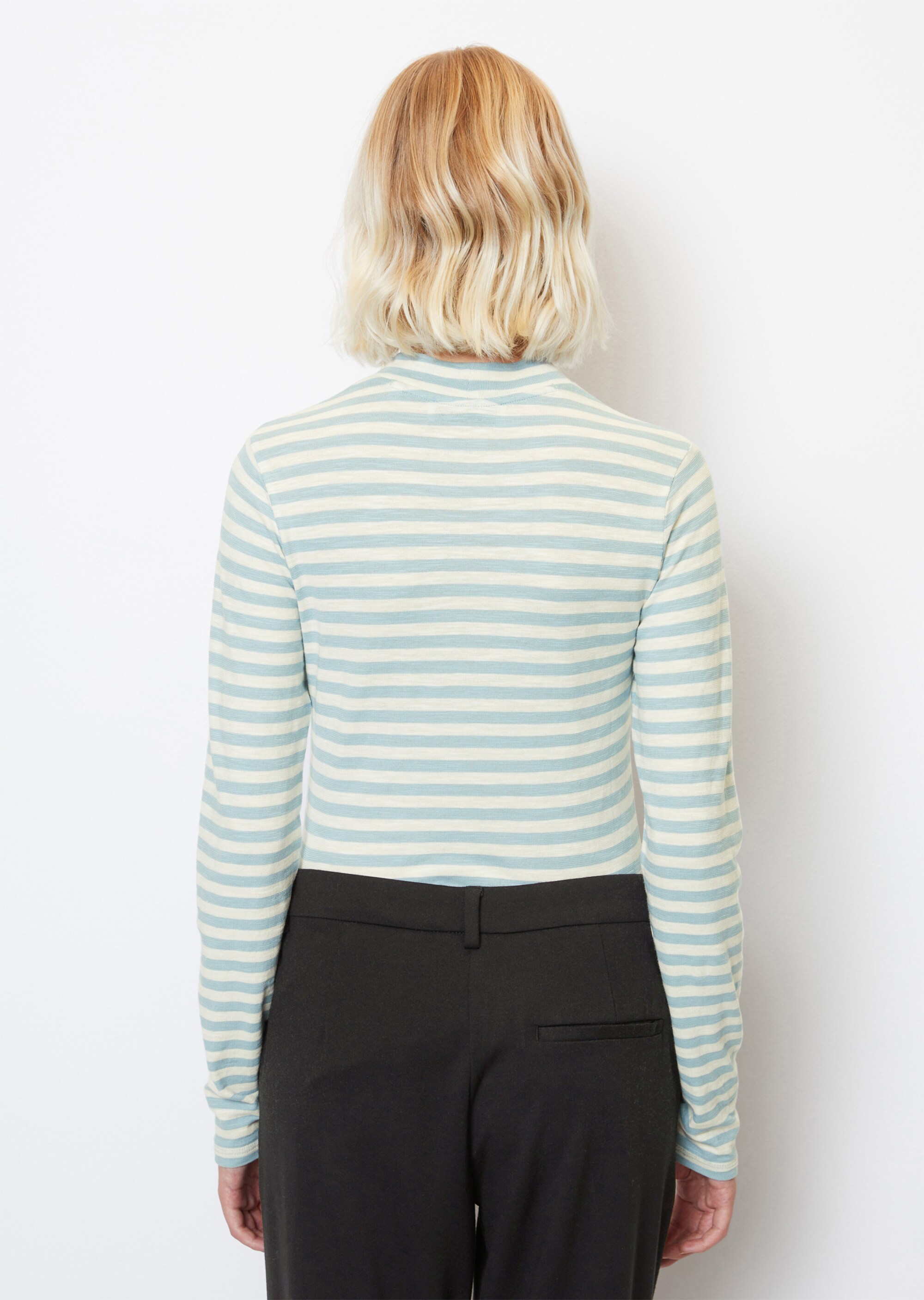 Ringel-Longsleeve regularaus Slubjersey