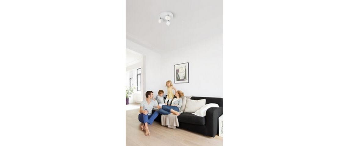 Aufbauspot myLiving Star 56243/31/16 WeissDeckenspot mit beweglichen Leuchtenköpfen