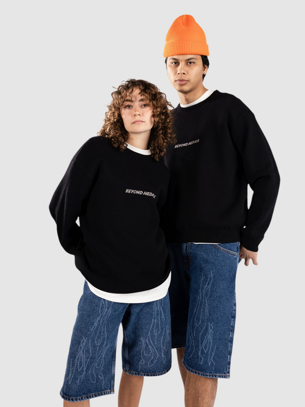 Beyond Medals Jacquard Knit Pullover black