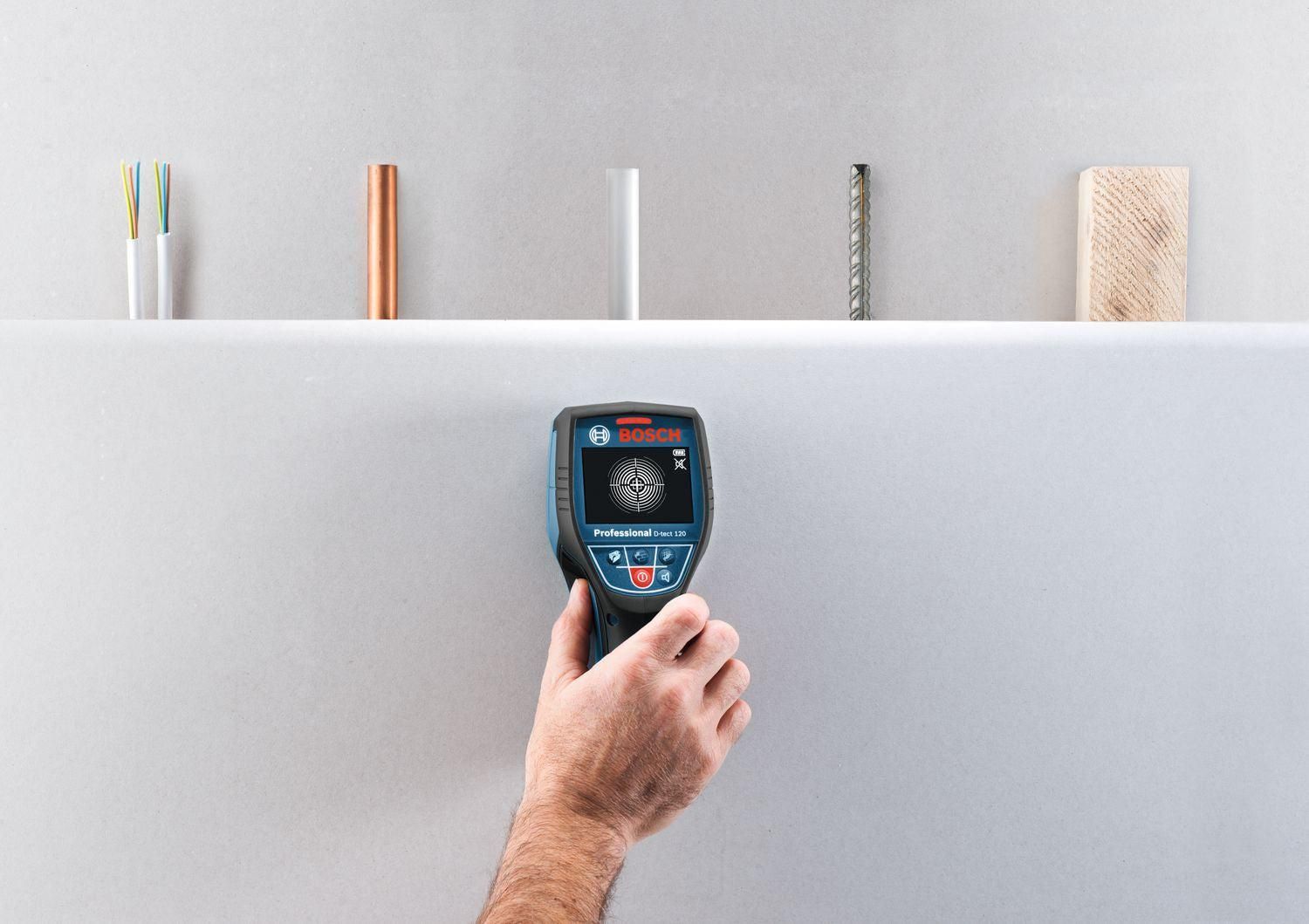 Bosch Professional D-TECT 120 Accu muurscanner 120mm 12V 2.0Ah in L-Boxx - 0601081301