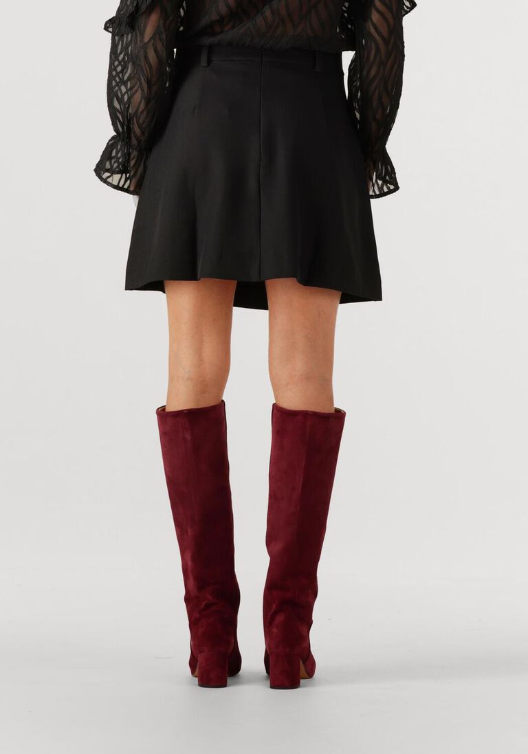 zwarte co'couture minirok luna pocket pleat mini skirt