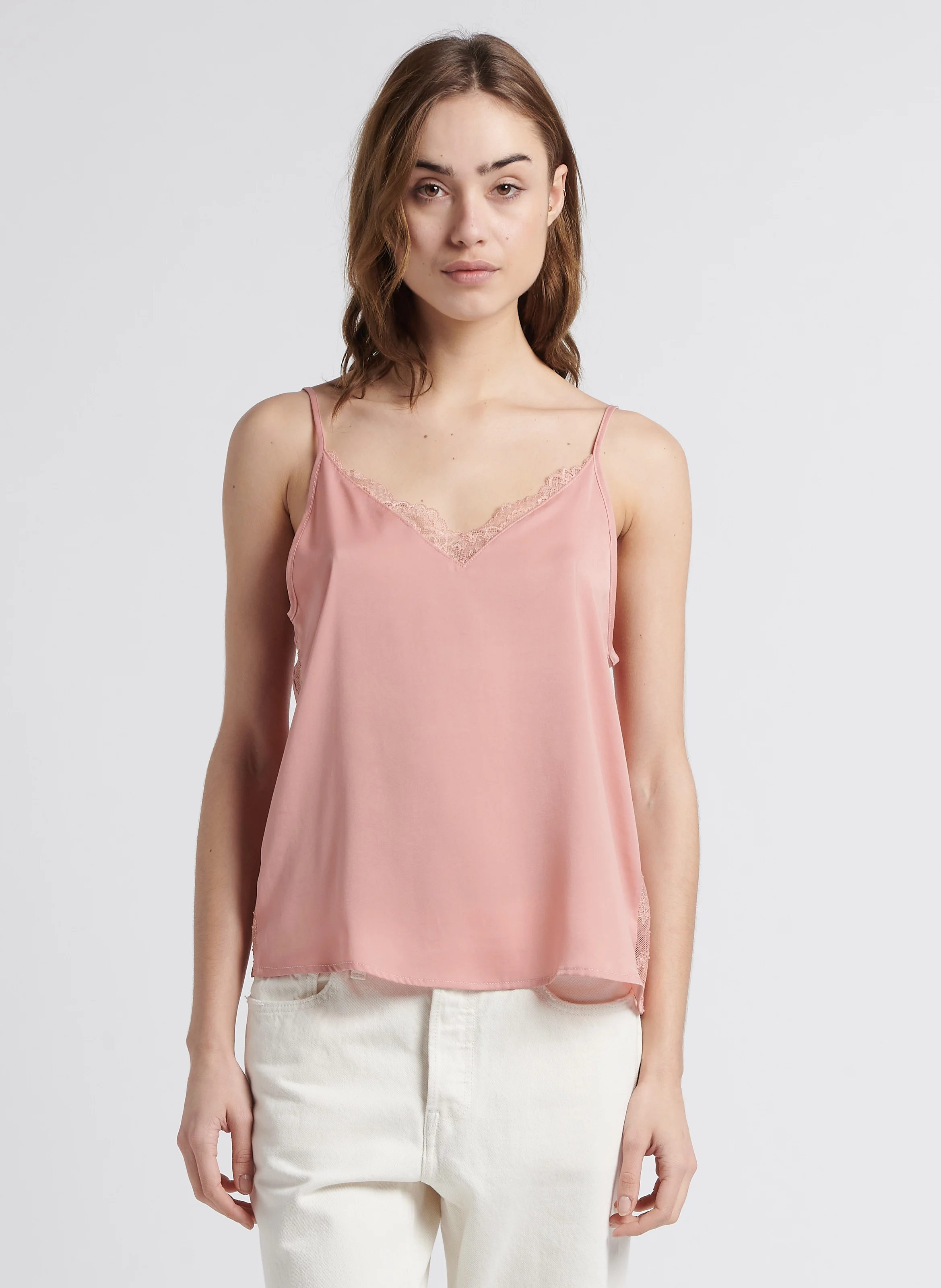 DILA - Caraco en dentelle| Rose