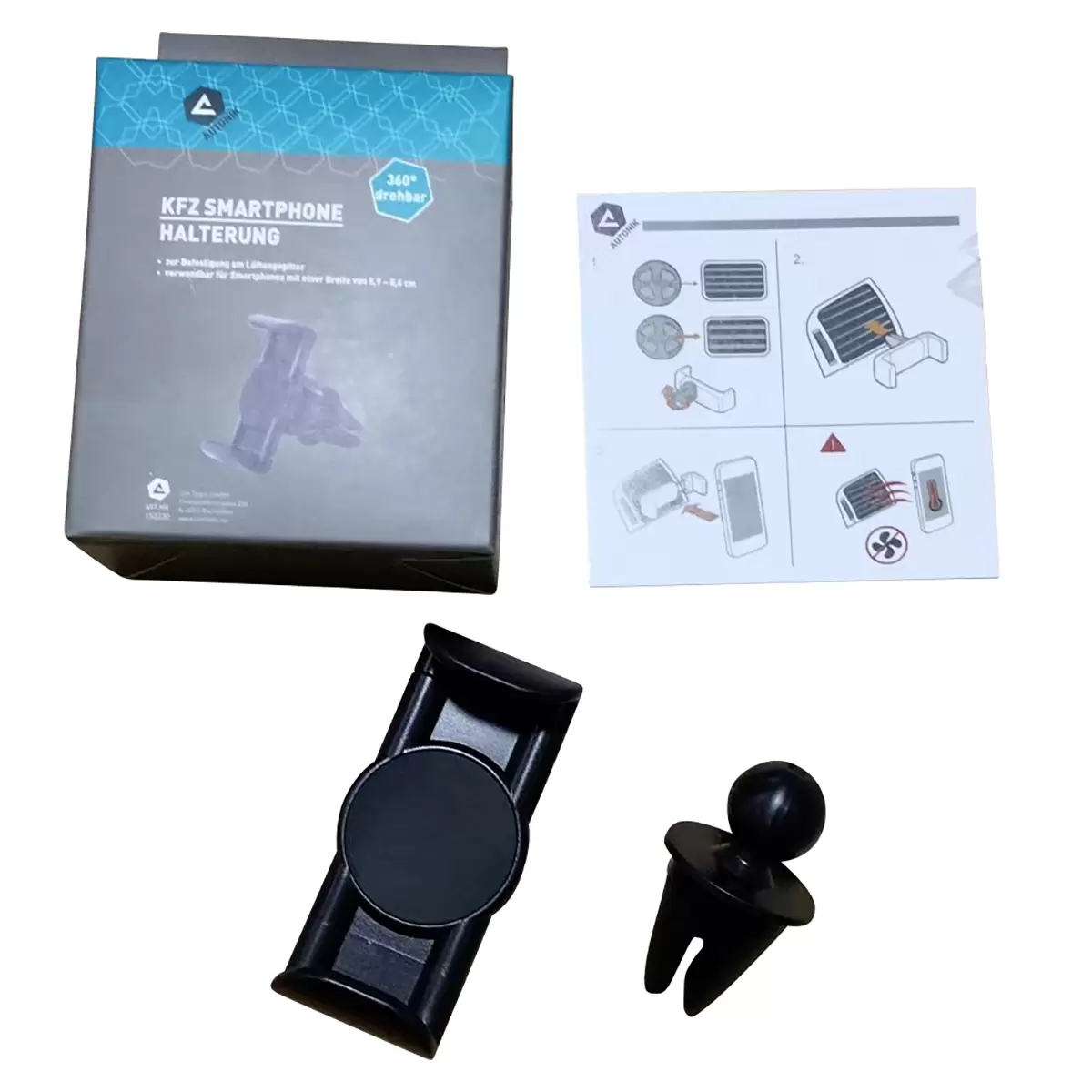 Handyhalterung KFZ Schwarz