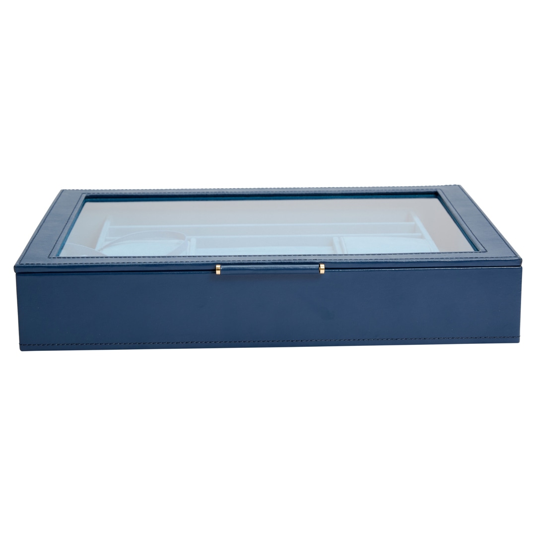 Wolf 1834 Sophia Schmuckbox mit Fenster Blau