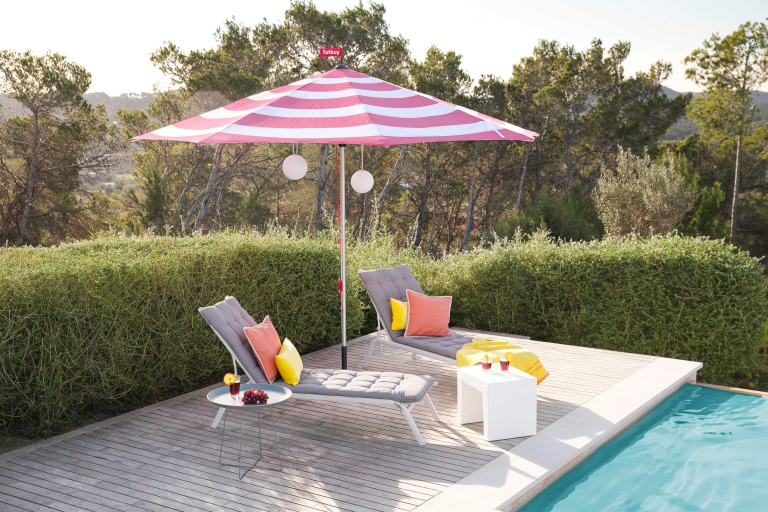 Fatboy Stripesol parasol Ø350 Wave Blue