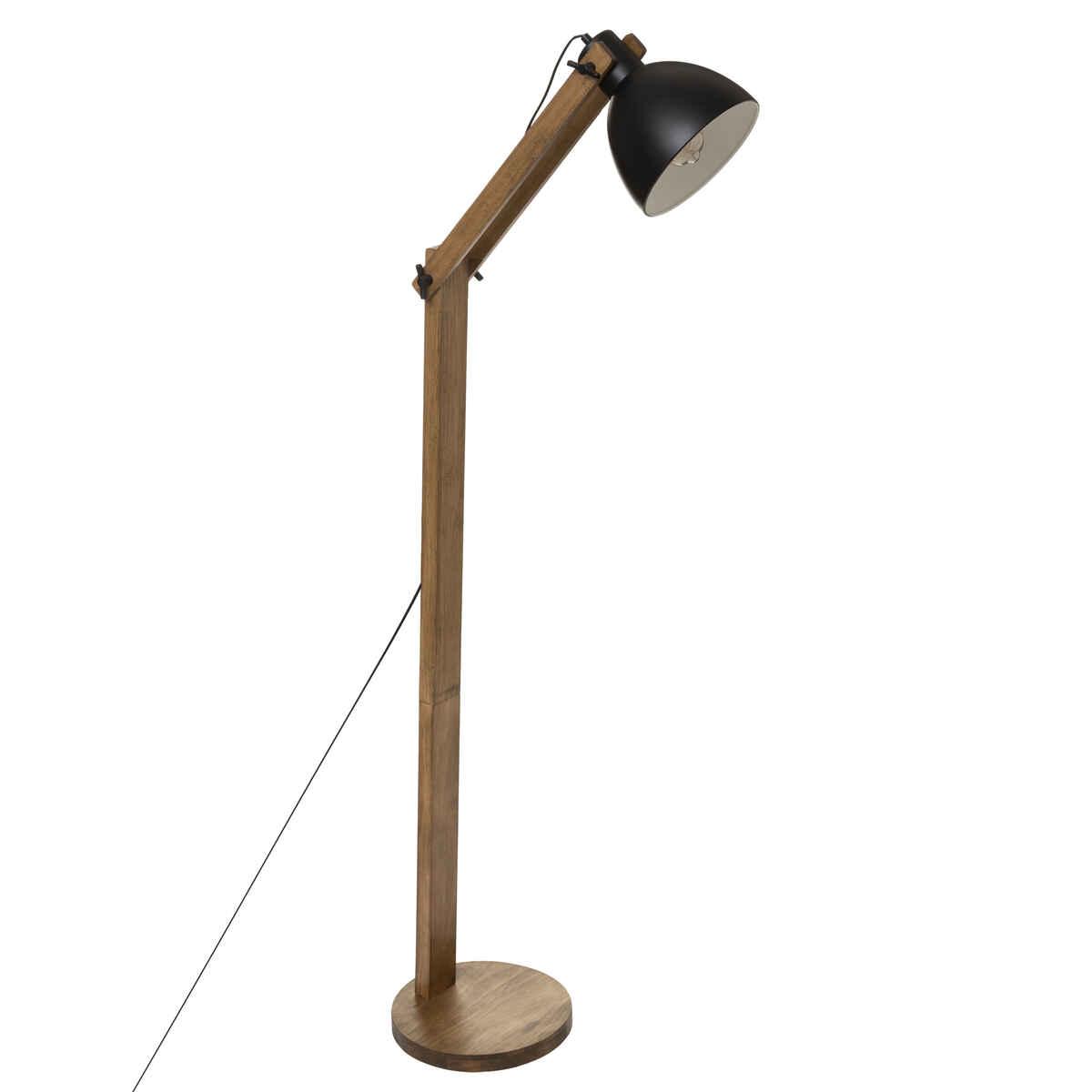 LAMPADAIRE ARC CUBA NOIR H.158CM