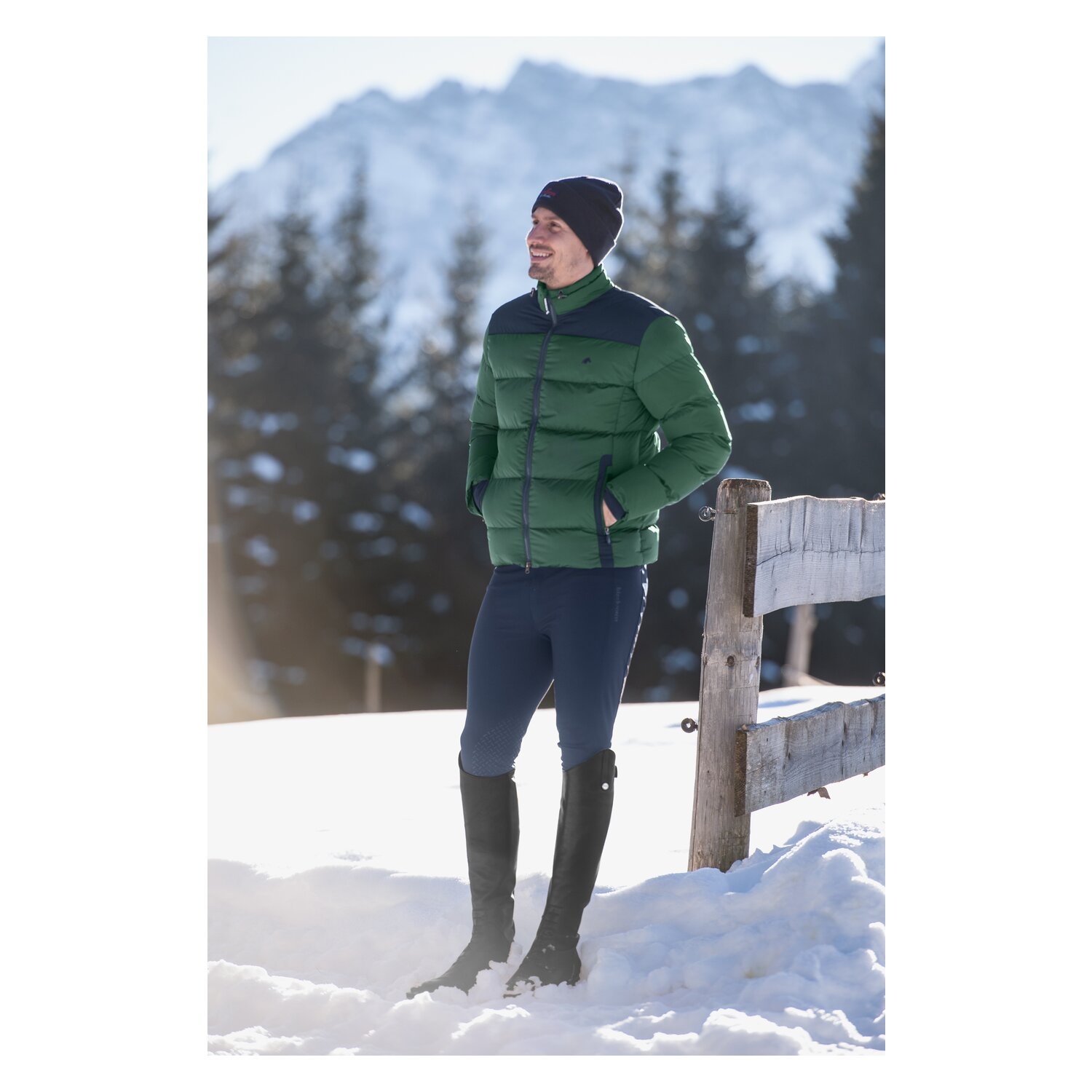 black forest Steppjacke mit Stehkragen  - race green