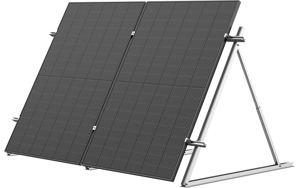 Verstellbare Kipphalterung für 100W/400W Solarpanele Silber<br>Kipphalterung anpassbar für EF Solarpanels
