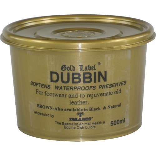 Cera para couro Gold Label, marrom