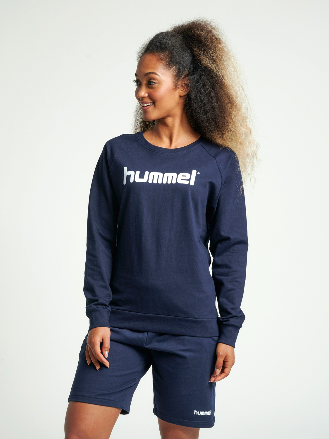 HUMMEL GO COTTON LOGO SWEATSHIRT WOMAN