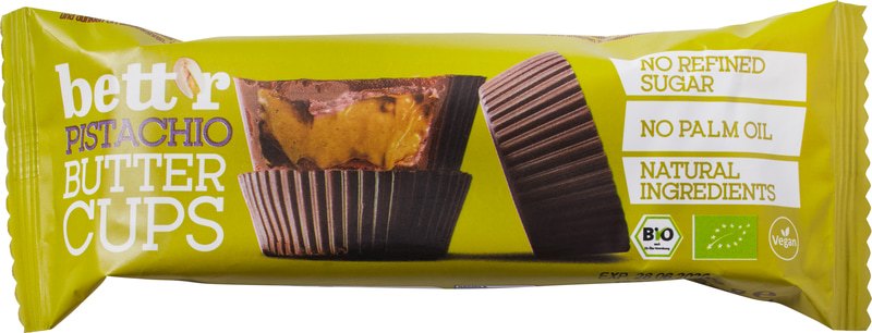 Bett’r Chocoladecups Pistache (39 gr)