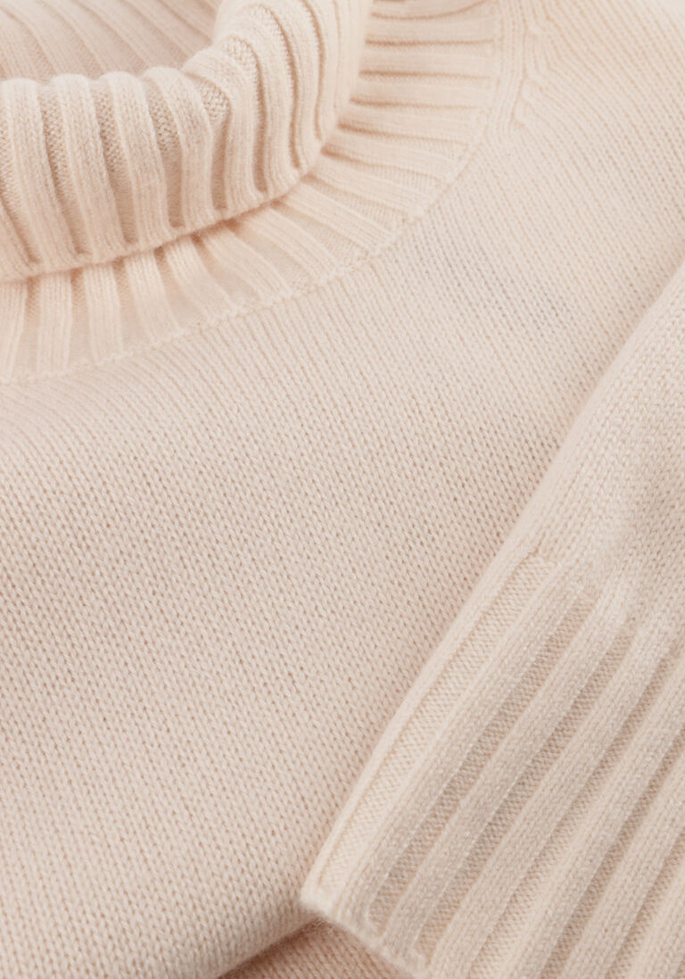 creme leurink knit coltrui trani col