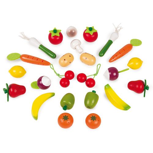 Janod mandje met fruit en groenten (24st) 5620