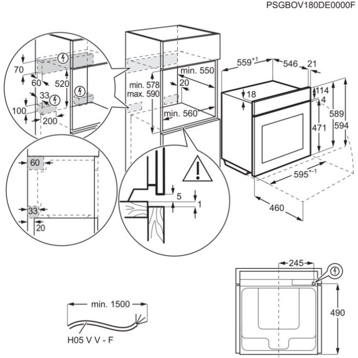 AEG Backofen mit Dampfgarer und Teleskopauszug BF77822V3