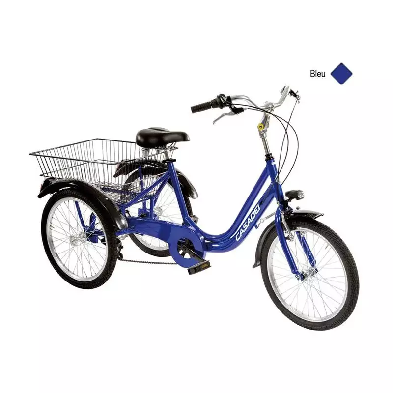 Vélo CASADEI tricycle 20 6v h42 Bleu