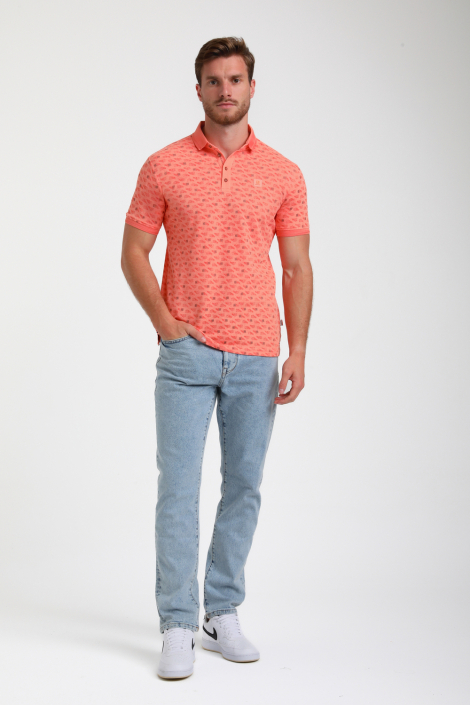 Gabbiano oranje heren polo