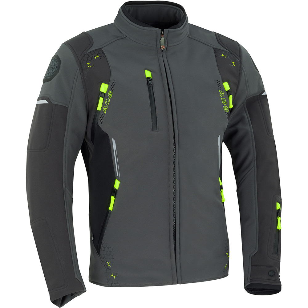Bering - Blouson Diskor Gris / Jaune fluo