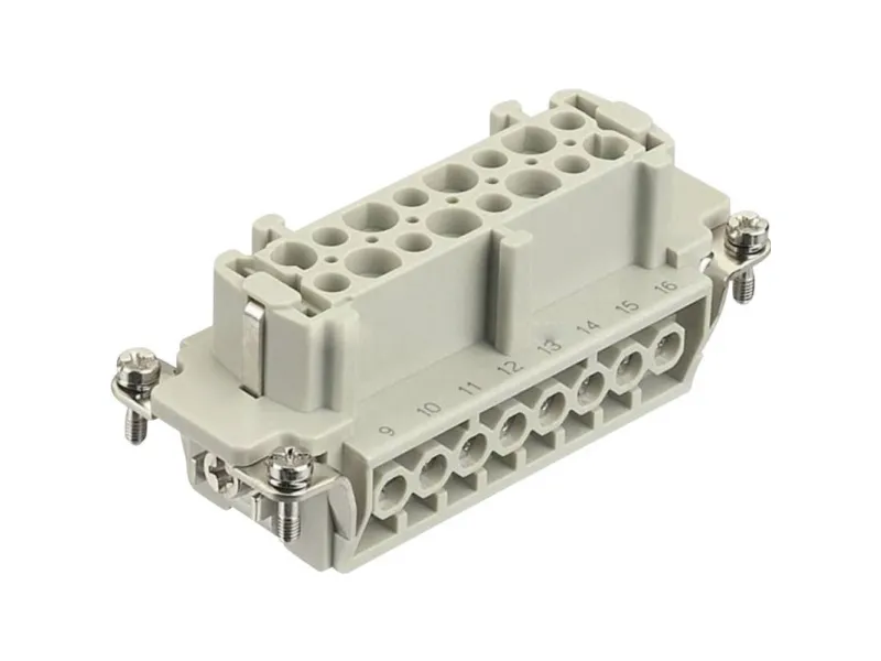 HARTING HAN E stik, indsats type 16B hunstik skrueterminal maks 2,5mm², 16A 16 polet