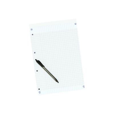 Oxford - Bloc notes - A4 + - 160 pages - grands carreaux - perforé - orange