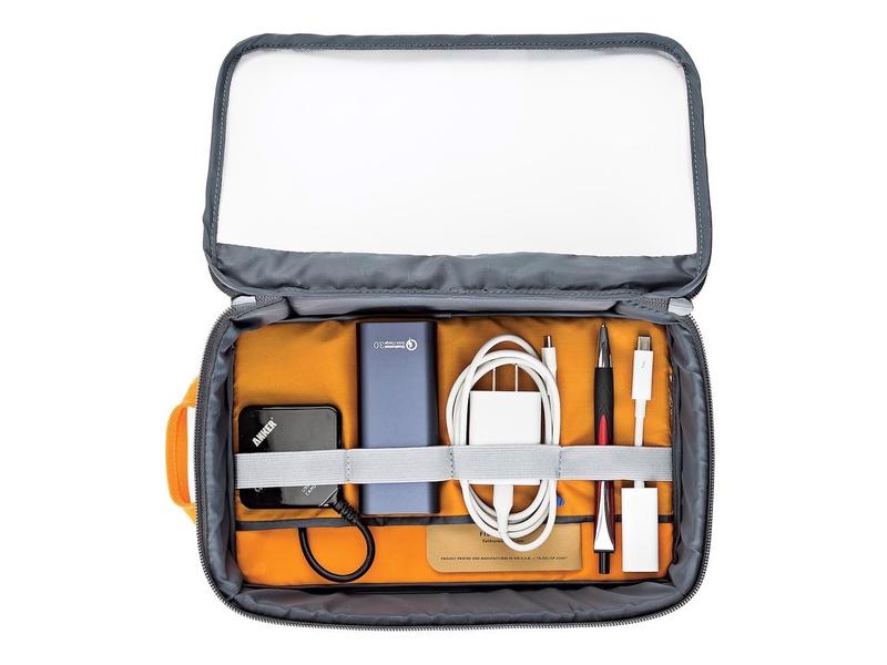Lowepro Kameratasche GearUp Case Large (GRL) Grau Reisetasche und Organizer für digitale Geräte, Kabel und Zubehör