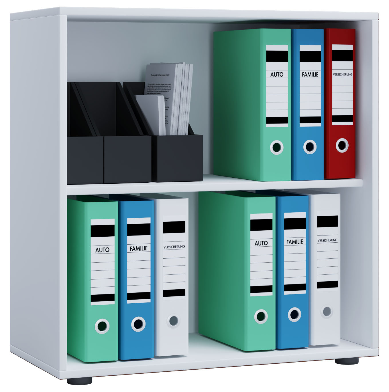 Aktenschrank LONA L - weiß - 70 cm breit