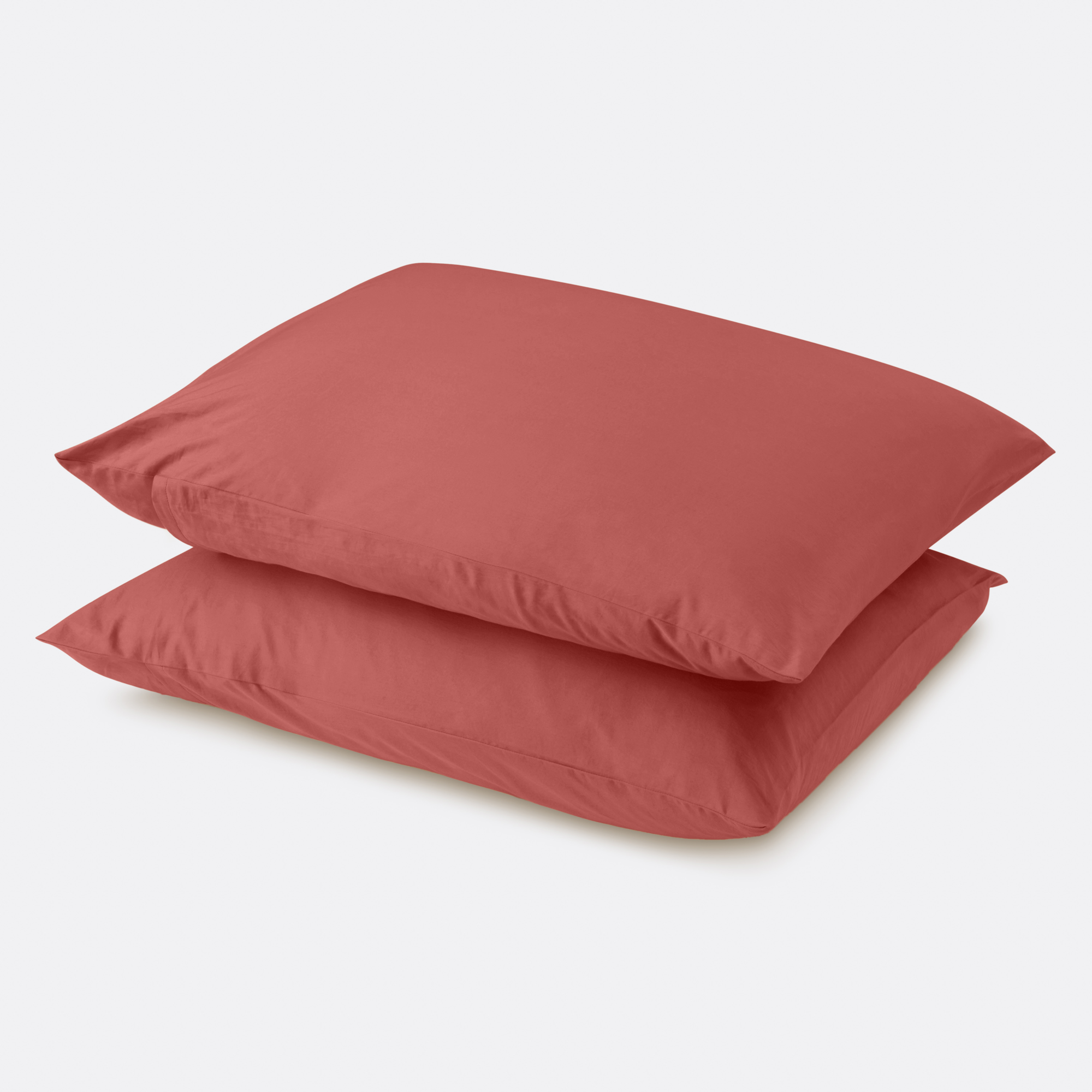 Kussensloop Cotton Satin faded rose 60x70 cm - set van 2