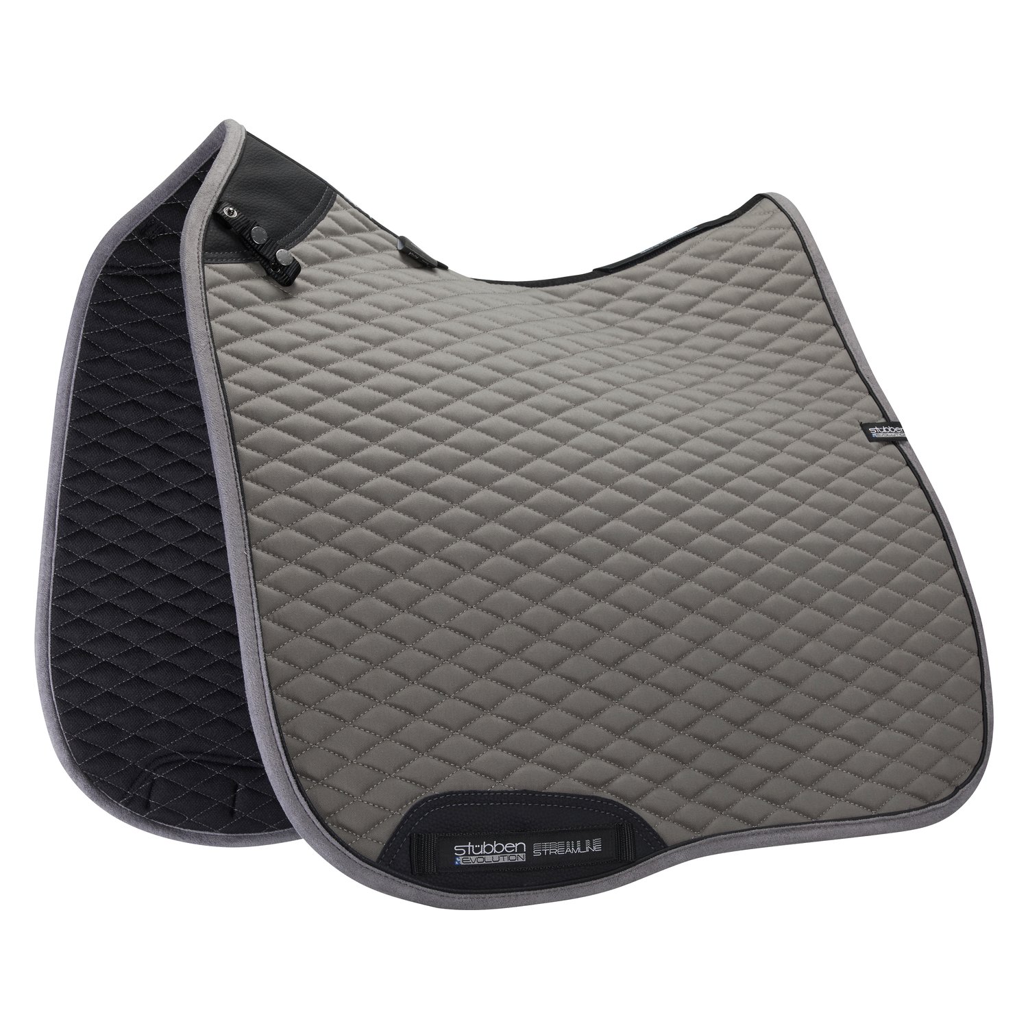 Stübben Dressur-Schabracke Streamline Close Contact  - grau - Warmblut/Dressur