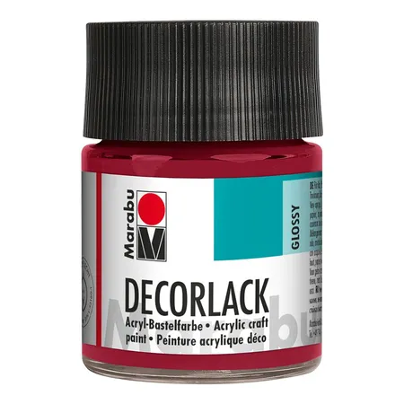 Marabu Decorlack Acryl Karminrot 032, 50 ml