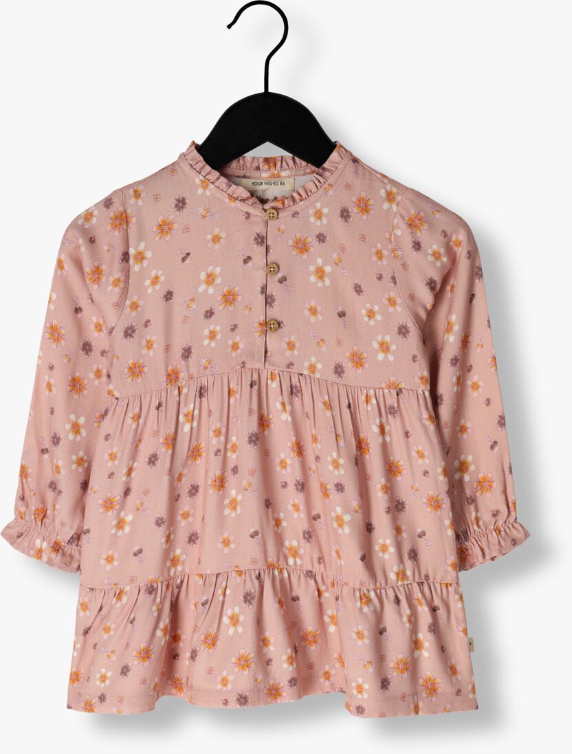 YOUR WISHES roze your wishes midi jurk maisy