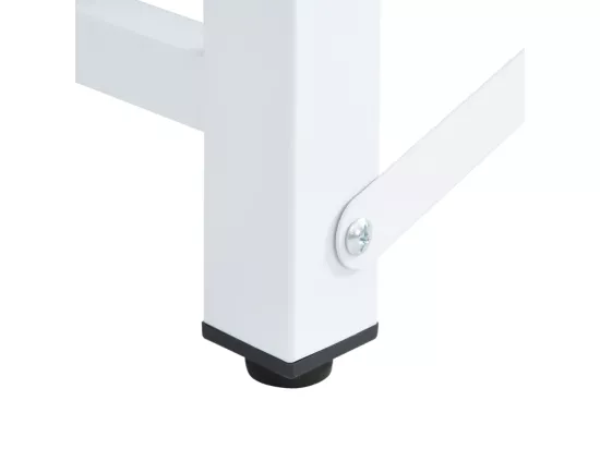 Socle de lave-linge et sèche-linge et étagère coulissante Blanc