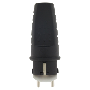 Stekker Rubber Geaard Spatwaterdicht Zwart