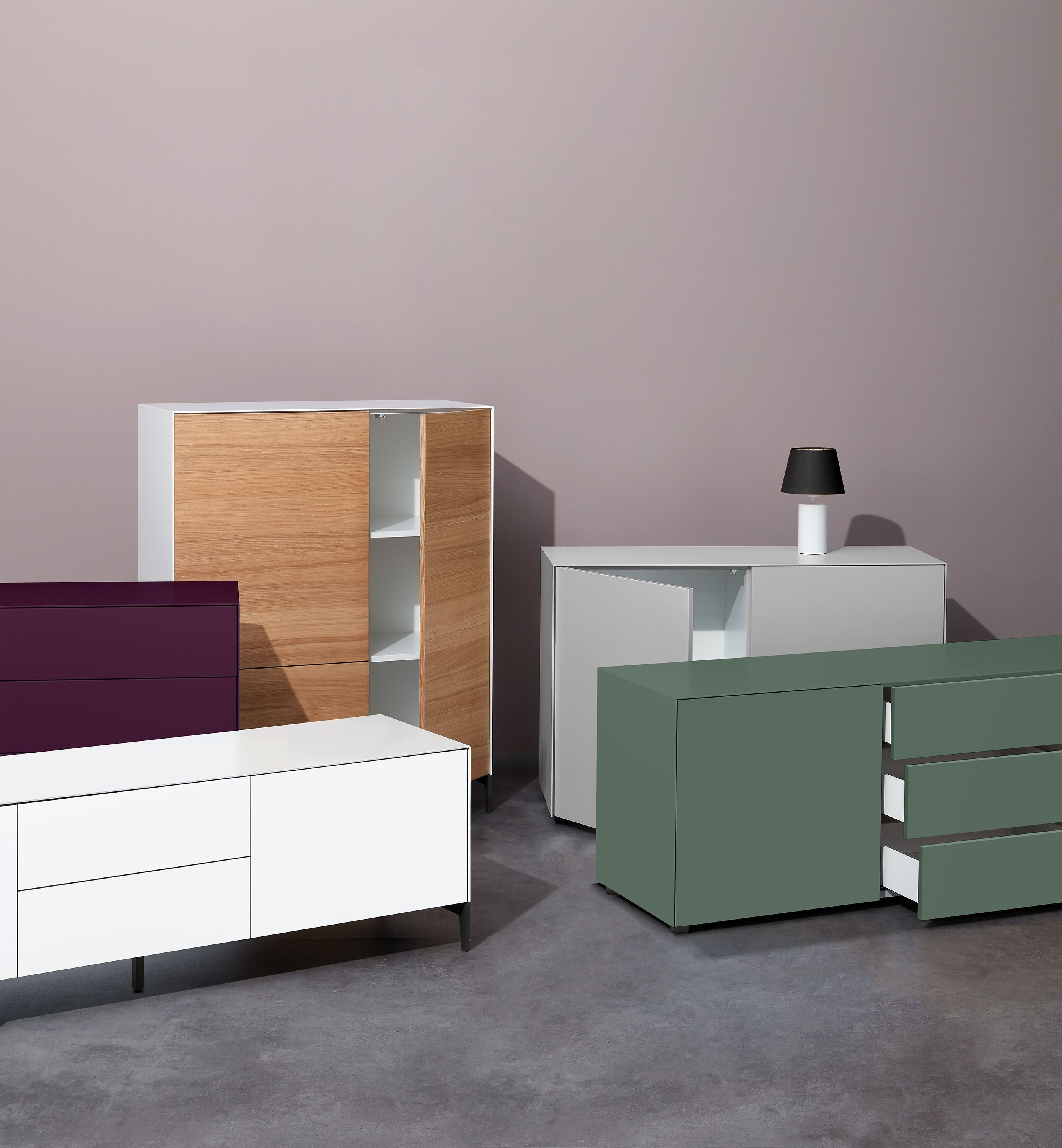 LUX Sideboard - Terra / B: 180.0 cm x T: 46.0 cm x H: 86.5 cm
