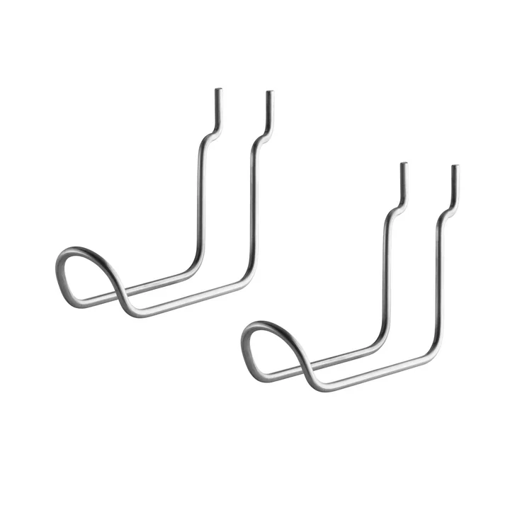 String - Haken für Outdoor Regal, vertikal / doppelt, stahl (2er-Set)