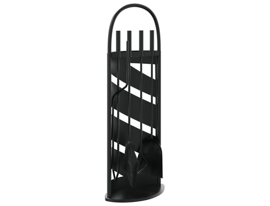 VIDAXL - Accessoires cheminée Set d’outils de cheminée 5 pcs 23x15x66 cm acier