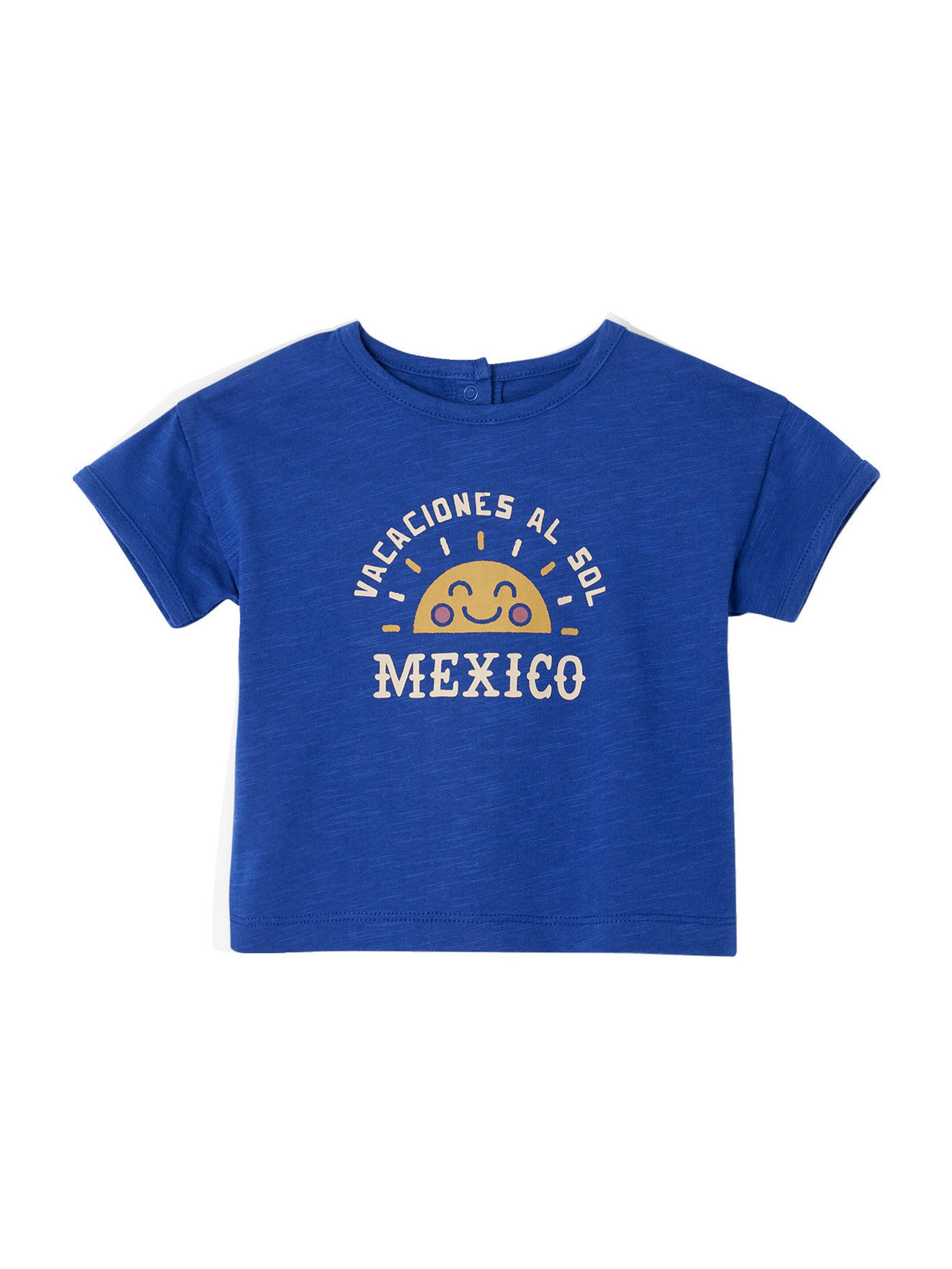 Vertbaudet Baby T-Shirt mit Sonne königsblau