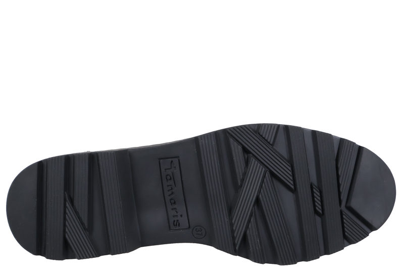 TAMARIS BLK PATENT LOAFERS