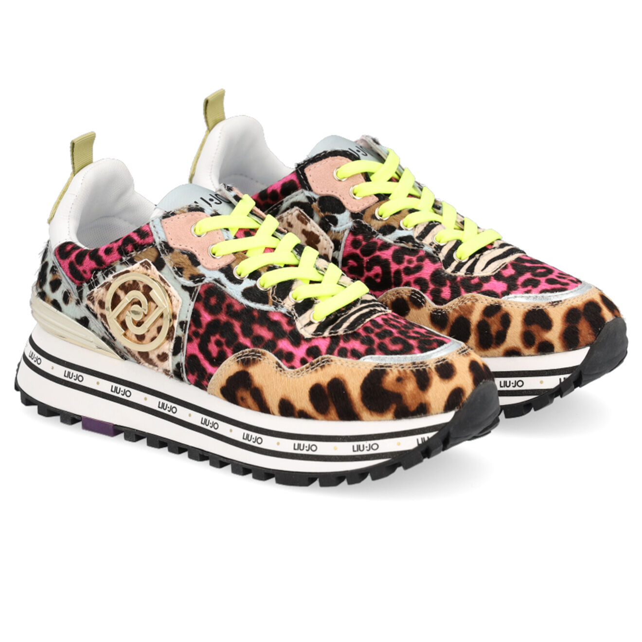 Liu-Jo Sneakers en Cuir Hesma léopard/multicolore