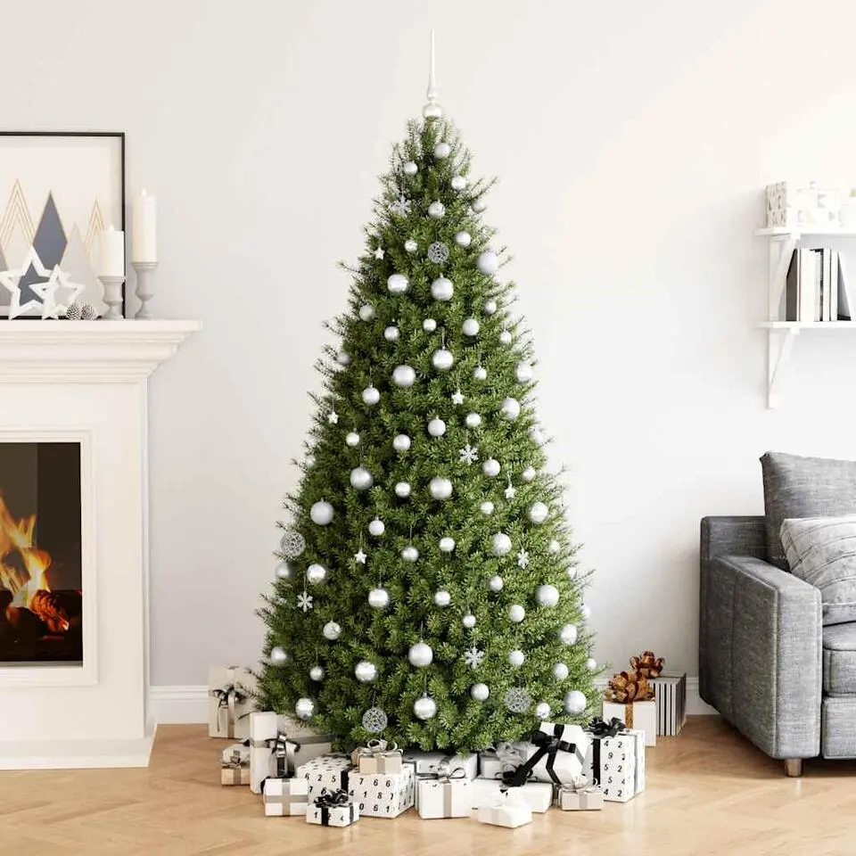 vidaXL - Kerstballenset - Zilver - Polystyreen
