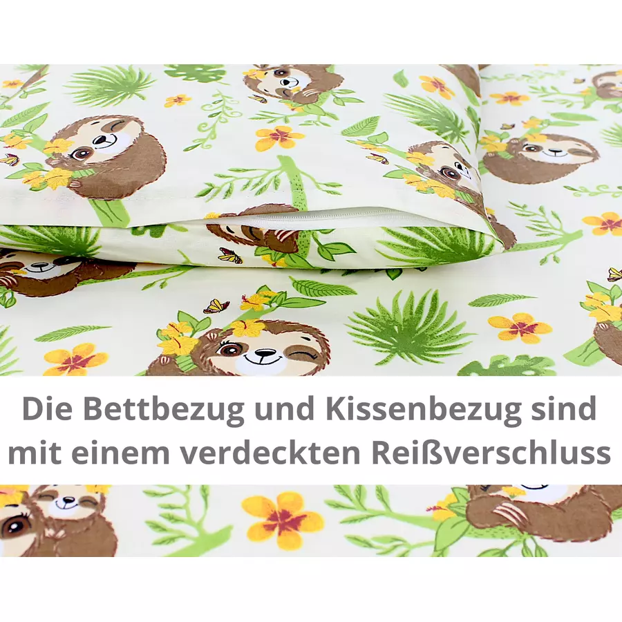 TupTam Kinder Bettwäsche Set 2-tlg braungrün